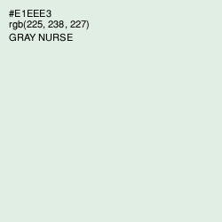 #E1EEE3 - Gray Nurse Color Image